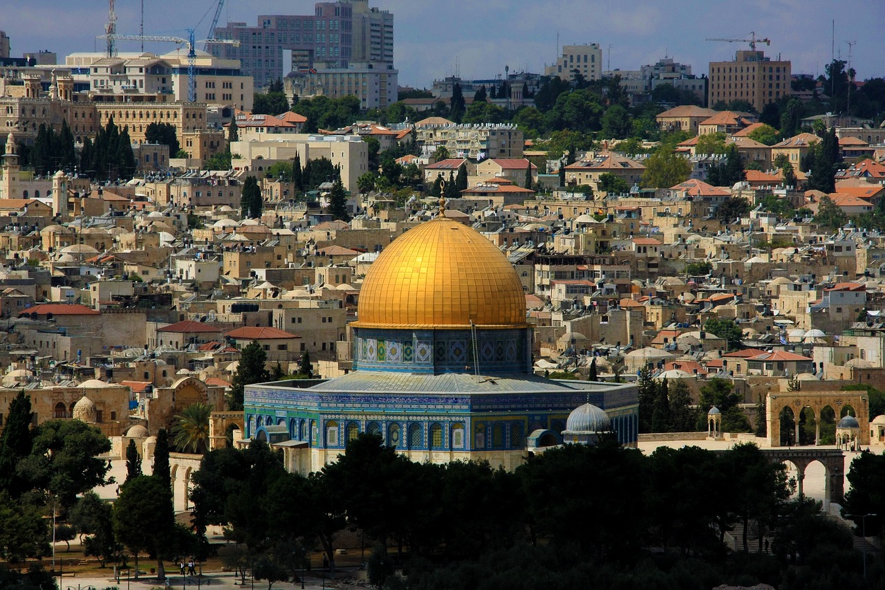 Een prachtig uitzicht op de Al-Aqsa.