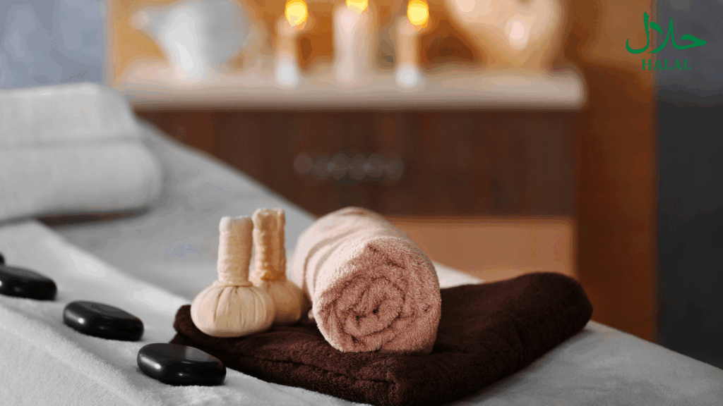 Halal wellnessruimte voor vrouwen in damesvriendelijk resort met volledige privacy