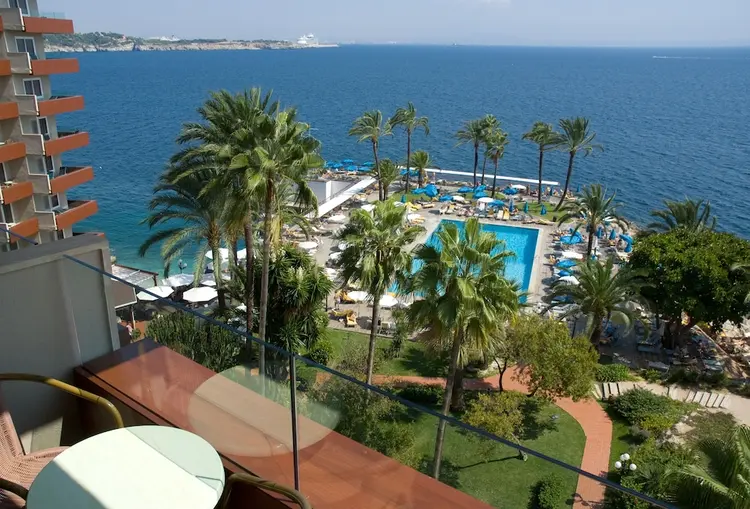 Halalvriendelijk Palace Bonanza Playa Resort & Spa op Mallorca met uitzicht op zee en zwembad