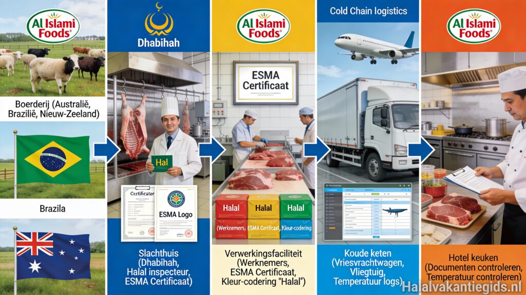 Halal achter de schermen in Dubai van slachthuis tot hotelkeuken