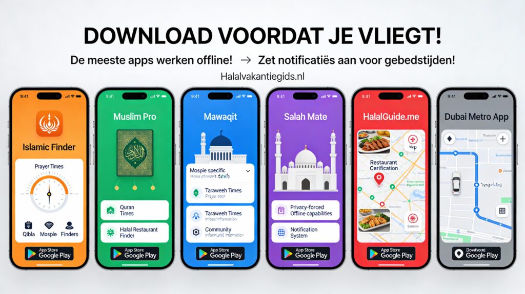 Halal Dubai voor wie geen compromissen wil met gebedsapps en halal tools in Dubai