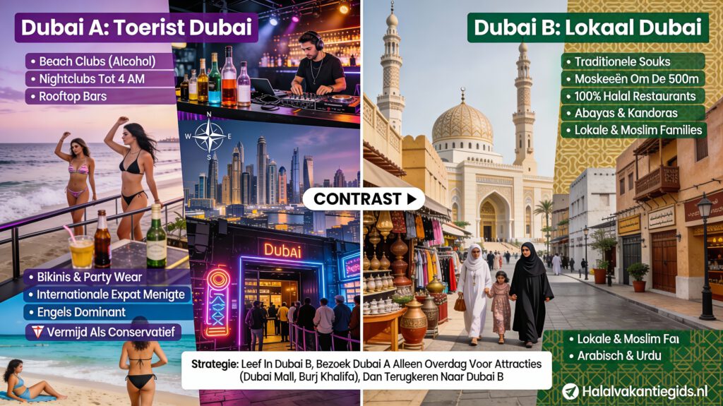 Halal culture shock Dubai vergelijking toeristisch Dubai en lokaal Dubai