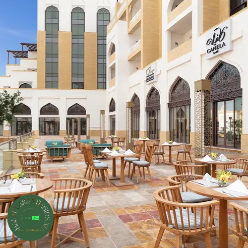 Al Najada Doha by Tivoli terras naast Souq Waqif in Doha Qatar