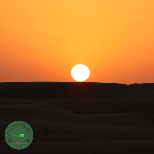 Halal honeymoon Oman voor getrouwde koppels zonsondergang Sharqiya Sands Oman