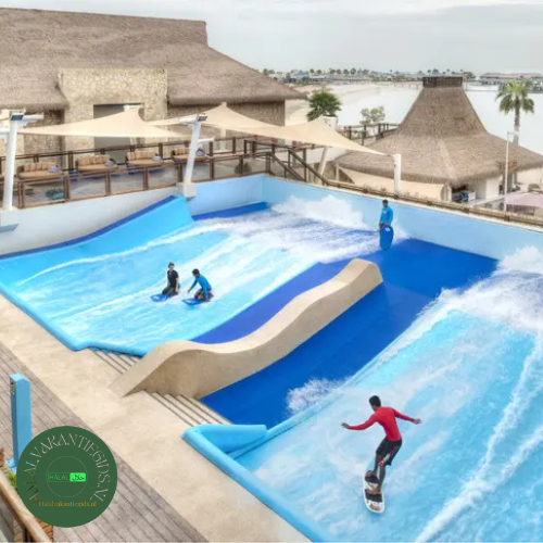 Surfpool Banana Island Resort Doha halal Qatar wateractiviteiten