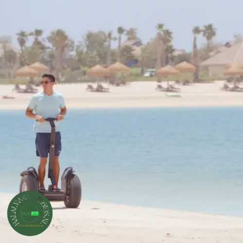 Segway strand Banana Island Resort Doha halal Qatar privé-eiland