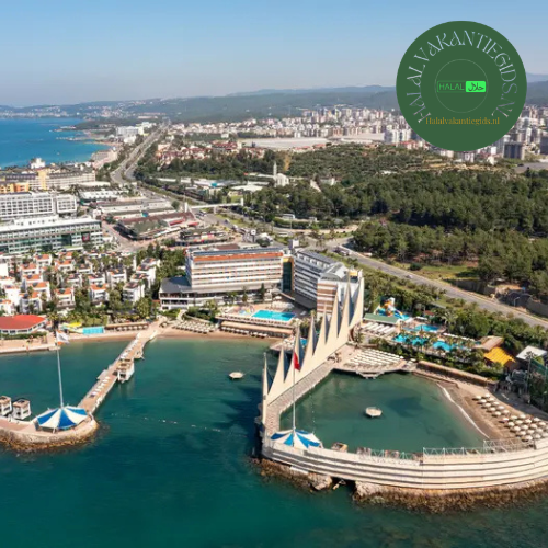 halal all inclusive Turkije 2026 Adin Resort Hotel Alanya luxe resort kust zee en privé stranden
