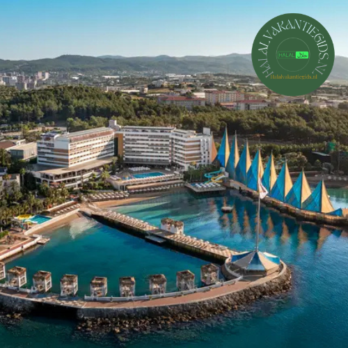 halal vakantie Turkije 2026 Adin Resort Alanya all inclusive hotel zeezicht luxe en natuur omgeving