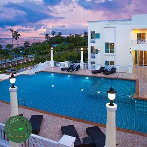 Zwembad bij Krabi Front Bay Resort in Krabi, een van de beste 100% alcohol vrije hotels wereldwijd.