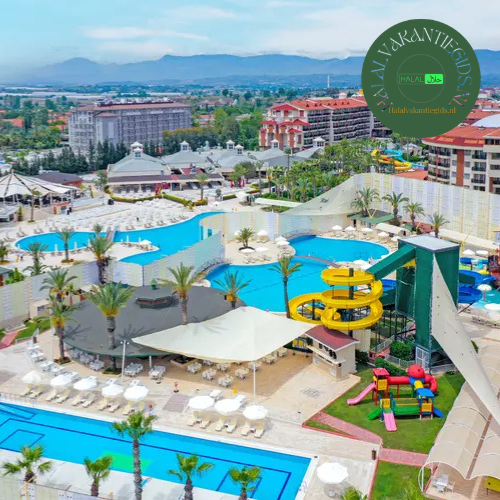 halal vakantie Turkije 2026 Selge Beach Resort Side all inclusive hotel zwembaden aquapark en luxe faciliteiten